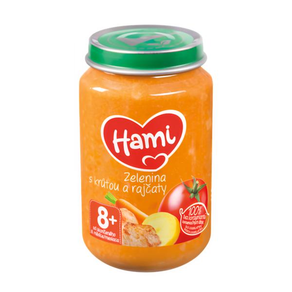 Hami Zelenina s krůtou a rajčaty 8m+ Košík.cz
