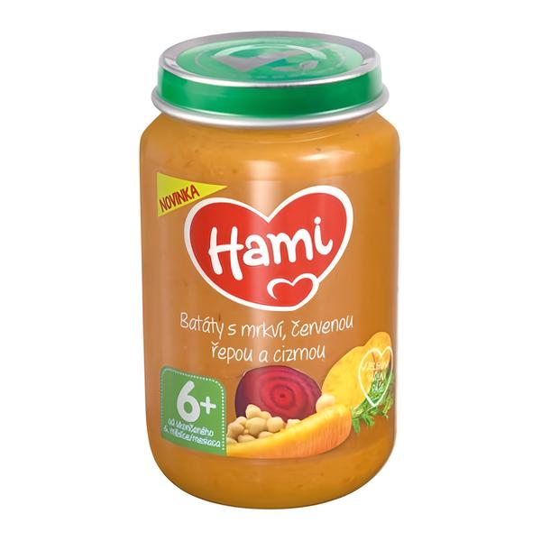 Hami Zeleninový příkrm Batáty s mrkví, červenou řepou a cizrnou