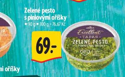   Zelené pesto s piniovými oříšky 90 g  