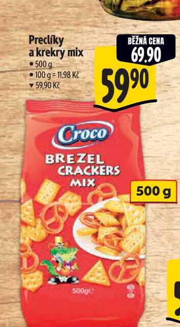 Preclíky a krekry mix 500 g 