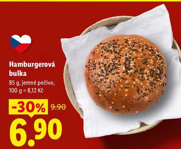 Hamburgerová bulka, 85 g