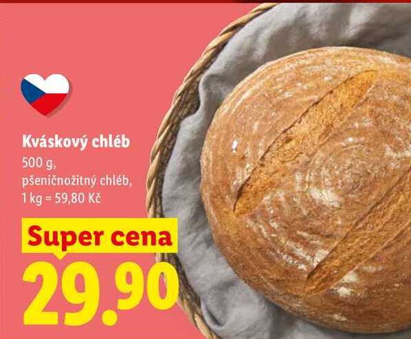 Kváskový chléb, 500 g