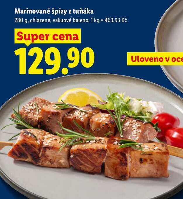 Marinované špízy z tuňáka, 280 g