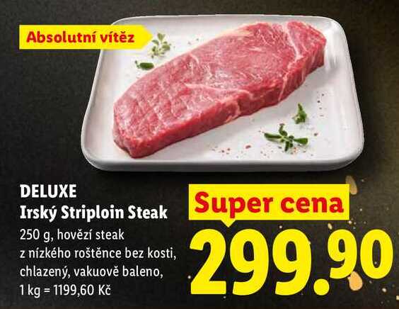 DELUXE Irský Striploin Steak, 250 g