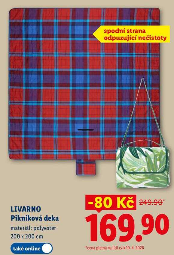 LIVARNO Pikniková deka