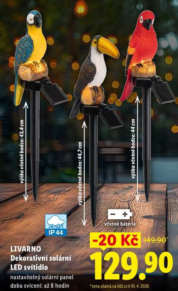 LIVARNO Dekorativní solární LED svítidlo