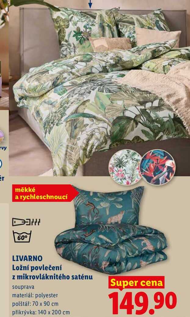 LIVARNO Ložní povlečení z mikrovláknitého saténu