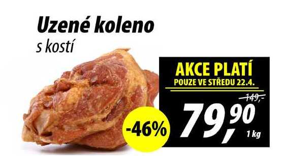 Uzené koleno s kostí, 1 kg