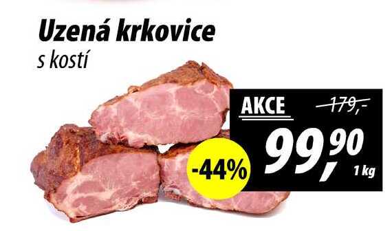 Uzená krkovice s kostí, 1 kg