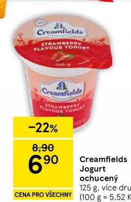 Creamfields Jogurt ochucený, 125 g 