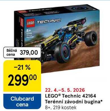 LEGO® Technic 42164 Terénní závodní bugina 8+, 219 kostek Tesco