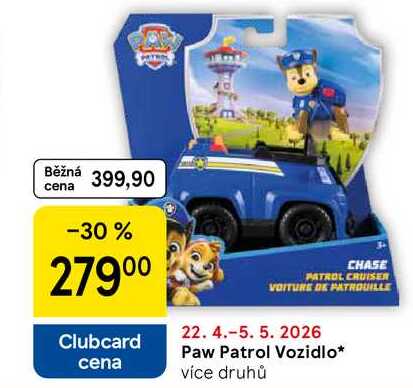 Paw Patrol Vozidlo, více druhů Tesco