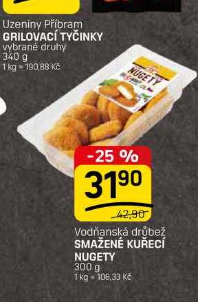 SMAŽENÉ KUŘECÍ NUGETY 300 g