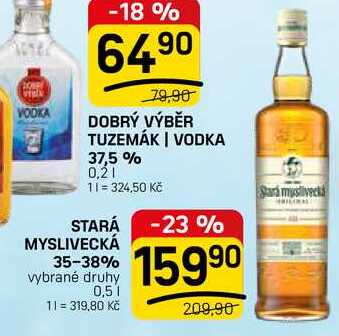 STARÁ MYSLIVECKÁ 35-38% vybrané druhy 0,5l