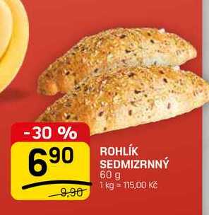 ROHLÍK SEDMIZRNNÝ 60 g 