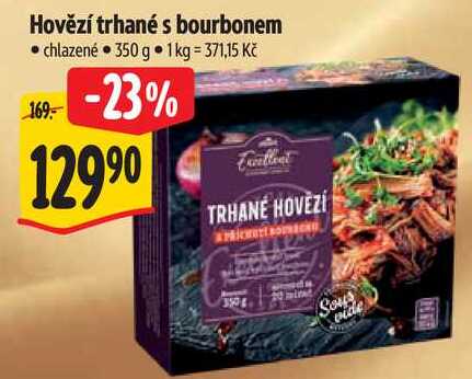 Hovězí trhané s bourbonem, 350 g