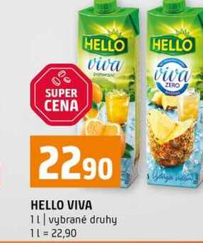 HELLO VIVA 1l vybrané druhy 