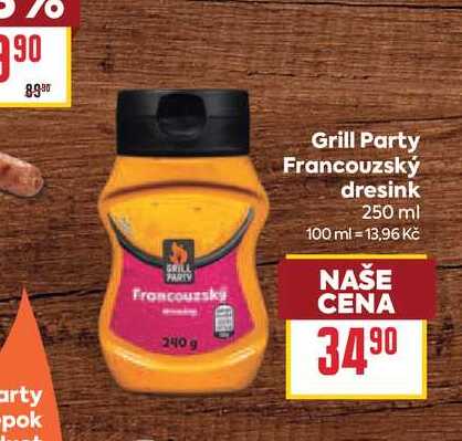 Grill Party Francouzský dresink 250 ml