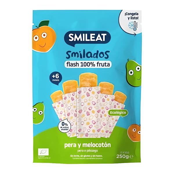 Smileat BIO Ovocné zmrzlinky k zamražení hruška & meruňka (5x 50 g) Košík.cz