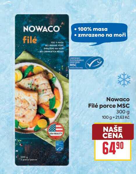 Nowaco Filé porce MSC 300 g 