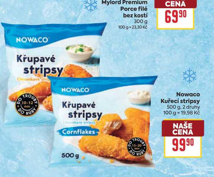 Nowaco Kuřecí stripsy 500 g