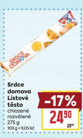 Srdce domova Listové těsto chlazené rozválené 275 g