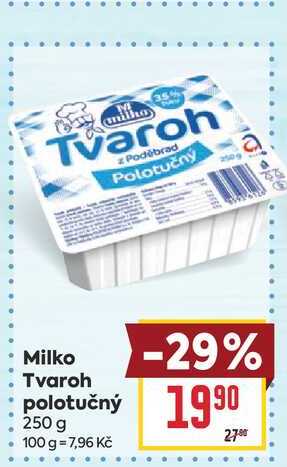 Milko Tvaroh polotučný 250 g 