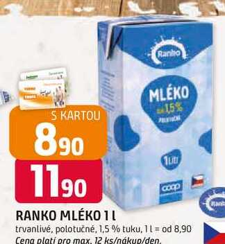 RANKO MLÉKO 1l