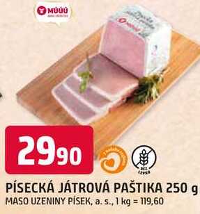 PÍSECKÁ JÁTROVÁ PAŠTIKA 250 g