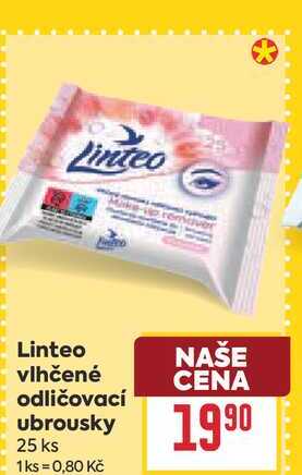 Linteo Vlhčené odličovací ubrousky 25 ks