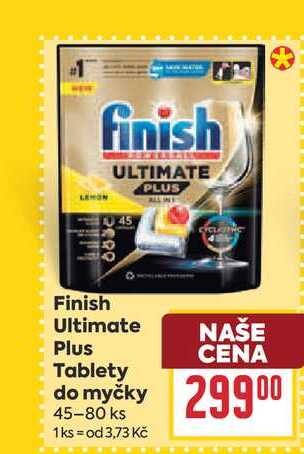 Finish Ultimate Plus Tablety do myčky 45-80 ks 