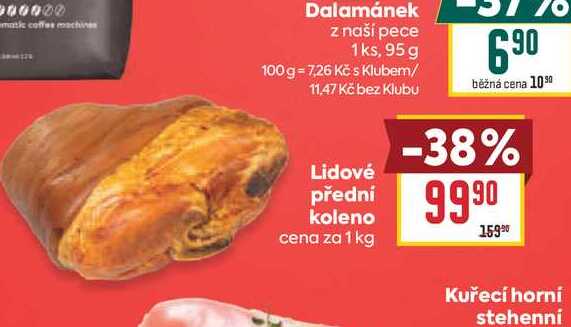 Lidové přední koleno cena za 1 kg