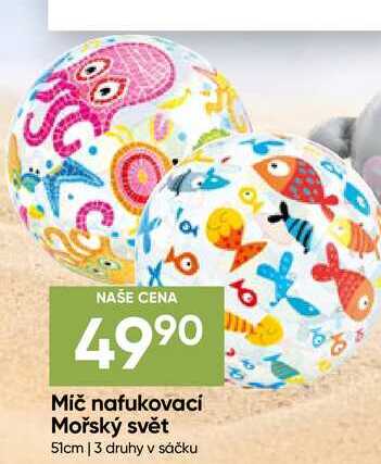 Mič nafukovací Mořský svět 51cm Hruška