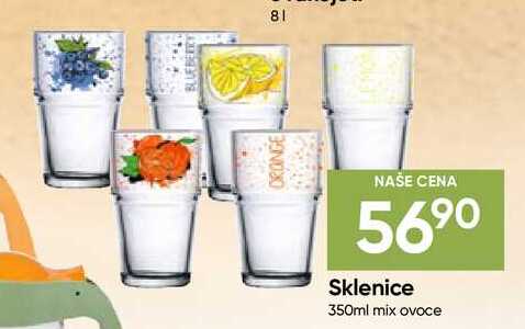 Sklenice 350ml mix ovoce 