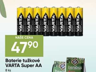 Baterie tužkové VARTA Super AA 8 ks 