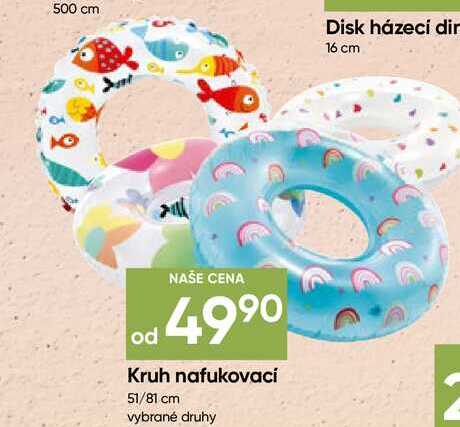 Kruh nafukovací 51/81 cm vybrané druhy Hruška