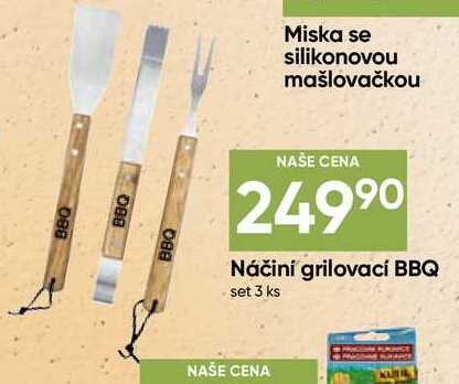 Náčiní grilovací BBQ set 3 ks 