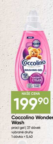Coccolino Wonder Wash prací gel 37 dávek Hruška