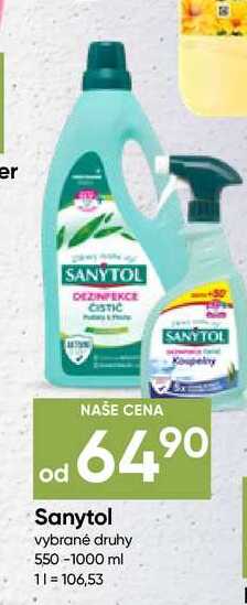 Sanytol vybrané druhy 550ml