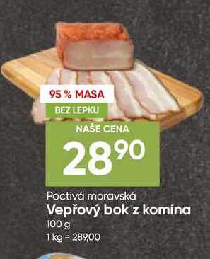 Poctivá moravská Vepřový bok z komína 100 g 