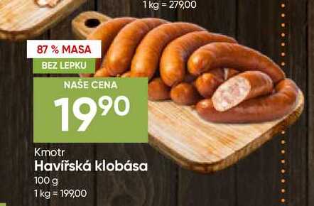 Havířská klobása 100 g 