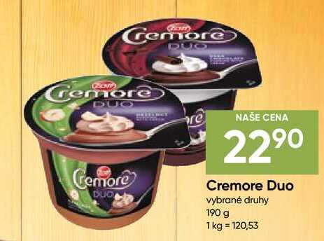 Cremore Duo vybrané druhy 190 g 