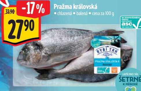 Pražma královská, cena za 100 g