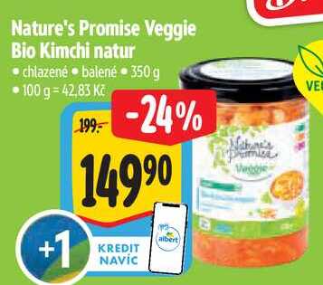 Nature's Promise Veggie Bio Kimchi natur, 350 g