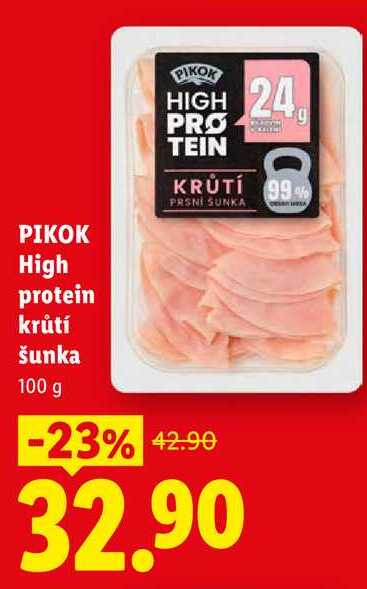 PIKOK High protein krůtí šunka, 100 g 
