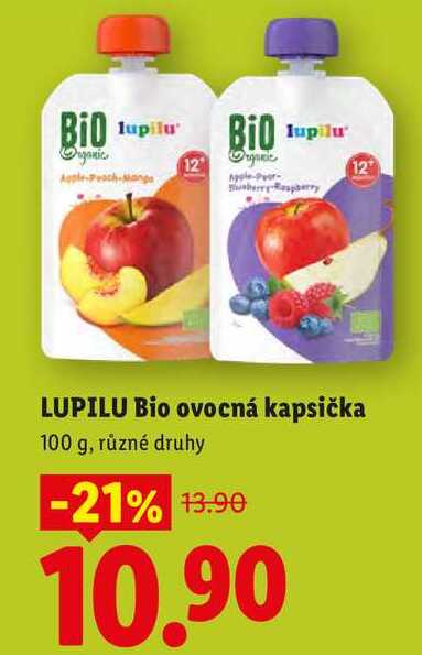 LUPILU Bio ovocná kapsička, 100 g