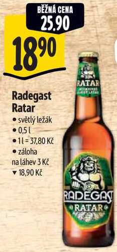 Radegast Ratar, 0,5 l 