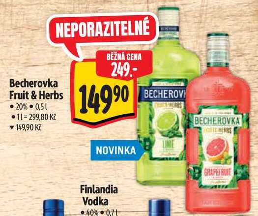 Becherovka Fruit & Herbs, 0,5 l