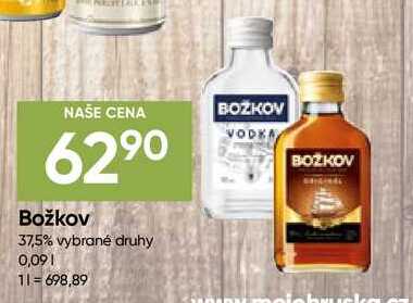 Božkov 37,5% vybrané druhy 0,09l