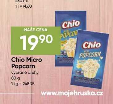 Chio Micro Popcorn vybrané druhy 80 g 